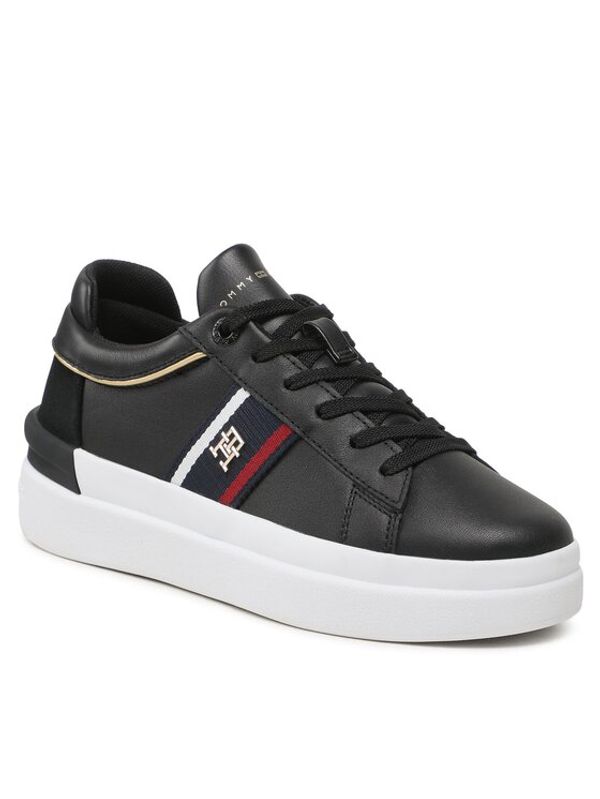 Tommy Hilfiger Tommy Hilfiger Сникърси Corp Webbing Court Sneaker FW0FW07387 Черен