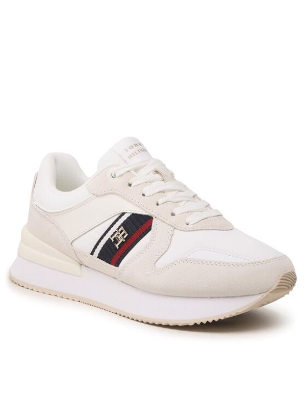 Tommy Hilfiger Tommy Hilfiger Сникърси Corp Webbing Runner FW0FW07466 Бял