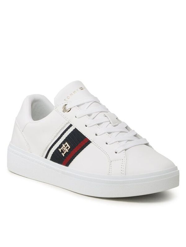 Tommy Hilfiger Tommy Hilfiger Сникърси Corp Webbing Sneaker FW0FW07379 Бял