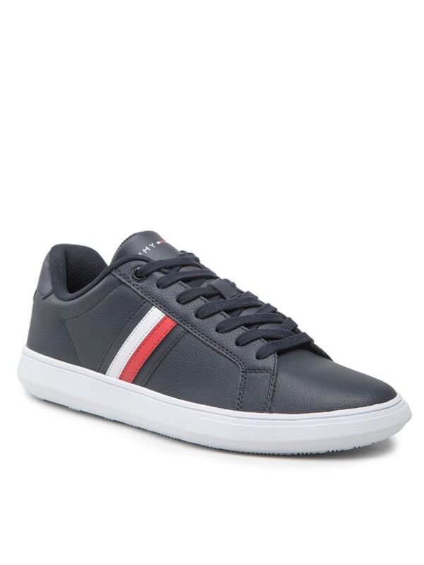 Tommy Hilfiger Tommy Hilfiger Сникърси Corporate Cup Leather Stripes FM0FM04275 Тъмносин