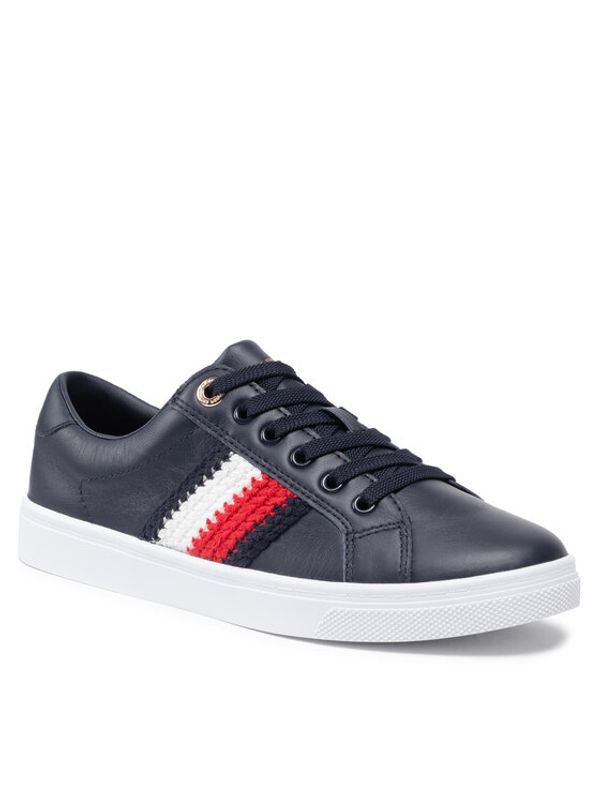 Tommy Hilfiger Tommy Hilfiger Сникърси Corporate Cupsole Sneaker FW0FW06457 Тъмносин