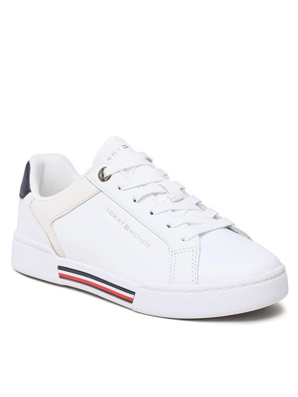 Tommy Hilfiger Tommy Hilfiger Сникърси Court Sneaker Global FW0FW07118 Бял