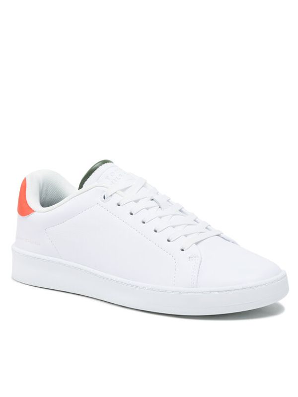 Tommy Hilfiger Tommy Hilfiger Сникърси Court Sneaker Leather Cup FM0FM04483 Бял