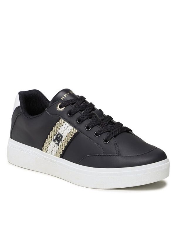 Tommy Hilfiger Tommy Hilfiger Сникърси Court Sneaker With Webbing FW0FW07106 Тъмносин