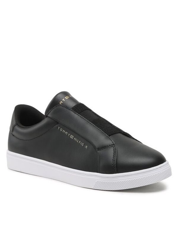 Tommy Hilfiger Tommy Hilfiger Сникърси Elastic Slip On Sneaker FW0FW07032 Черен