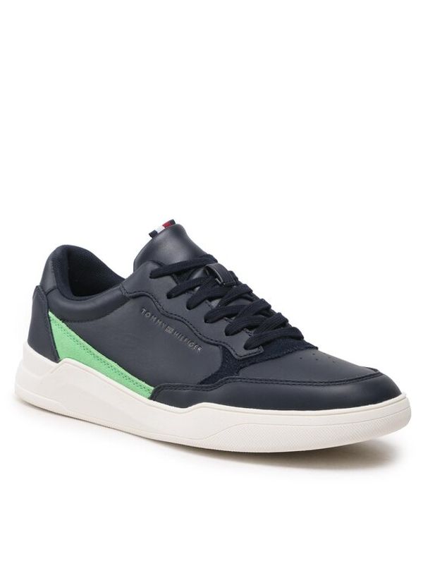 Tommy Hilfiger Tommy Hilfiger Сникърси Elevated Cupsole Leather FM0FM04490 Тъмносин
