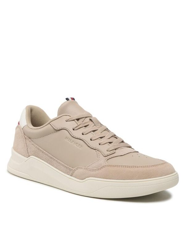 Tommy Hilfiger Tommy Hilfiger Сникърси Elevated Cupsole Leather Mix FM0FM04358 Бежов
