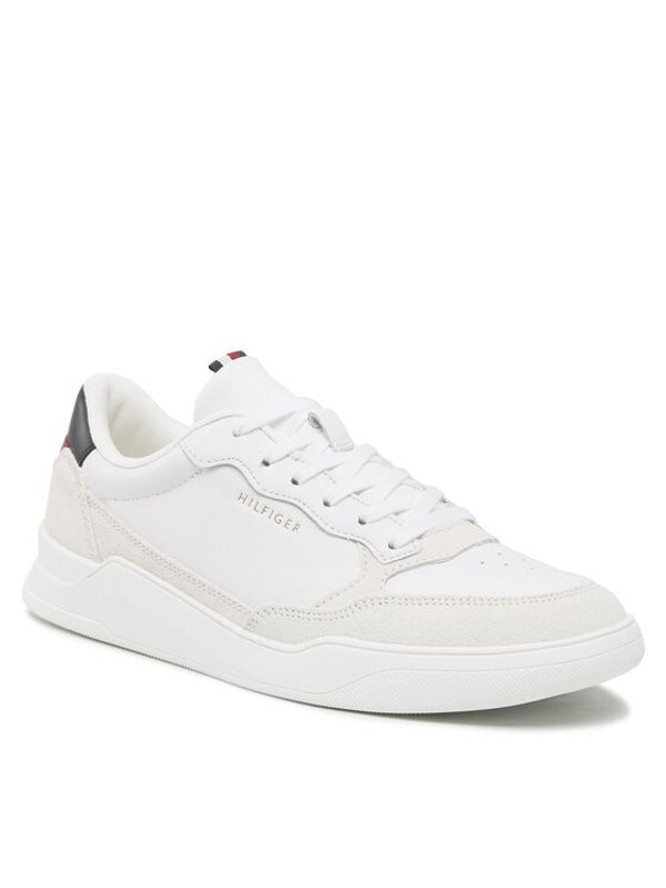 Tommy Hilfiger Tommy Hilfiger Сникърси Elevated Cupsole Leather Mix FM0FM04358 Бял