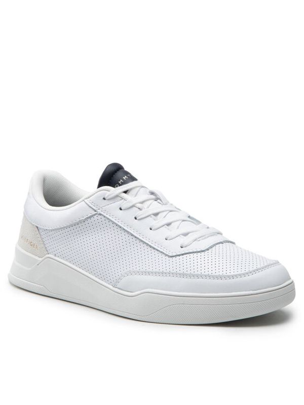 Tommy Hilfiger Tommy Hilfiger Сникърси Elevated Cupsole Perf Lather FM0FM04145 Бял