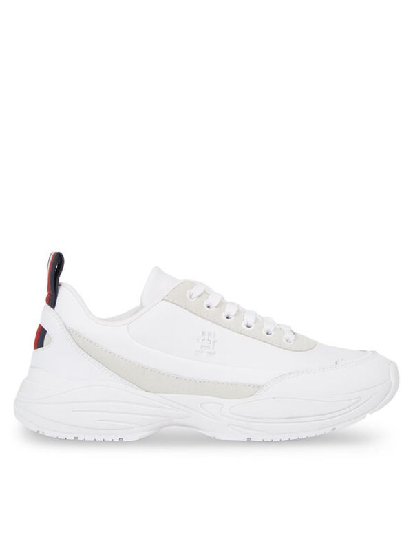 Tommy Hilfiger Tommy Hilfiger Сникърси Elevated Global Stripes Runner FW0FW07607 Бял