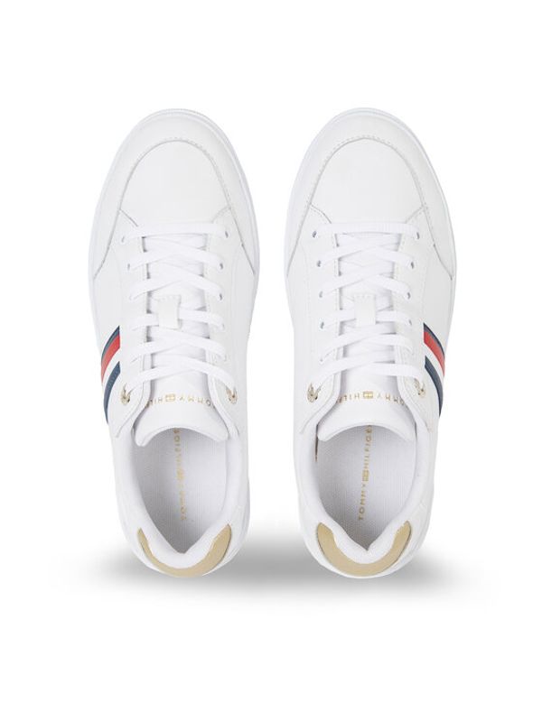 Tommy Hilfiger Tommy Hilfiger Сникърси Elevated Global Stripes Sneaker FW0FW07446 Бял