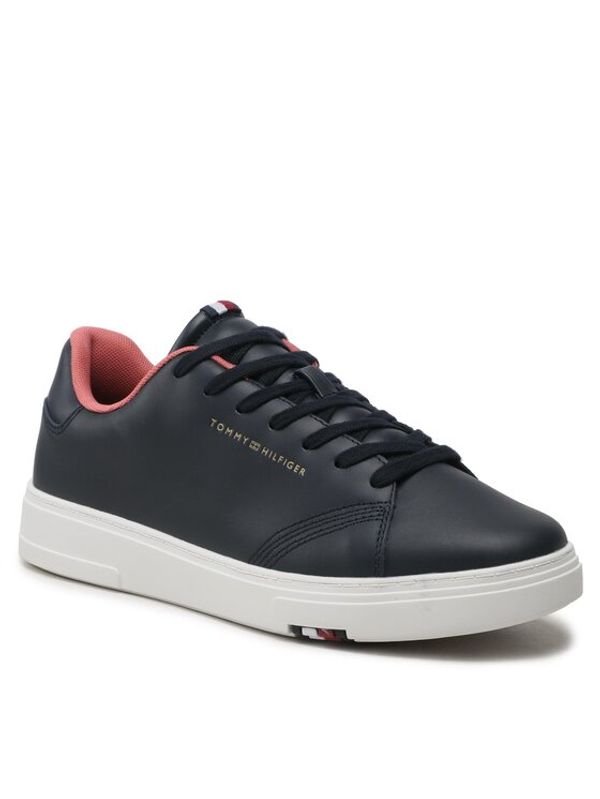 Tommy Hilfiger Tommy Hilfiger Сникърси Elevated Rbw Cupsole Leather FM0FM04487 Тъмносин