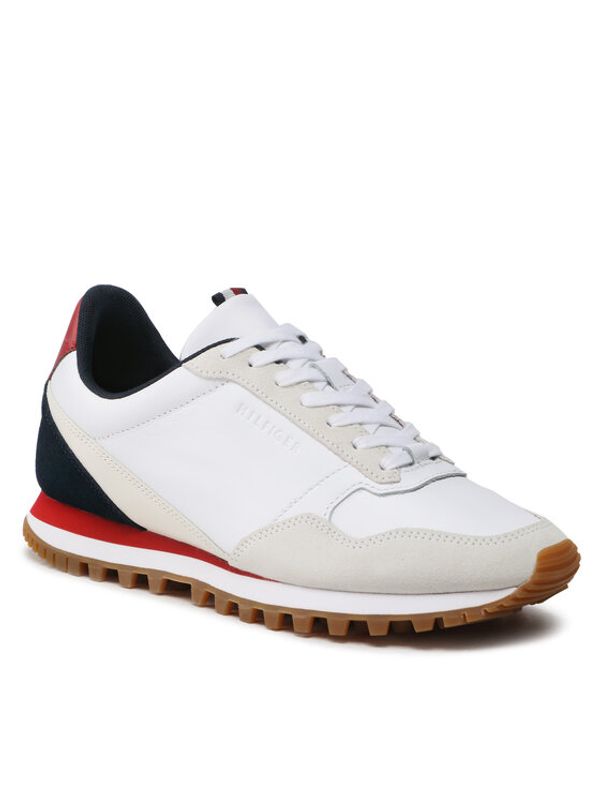 Tommy Hilfiger Tommy Hilfiger Сникърси Elevated Runner Leather Mix FM0FM04357 Бял