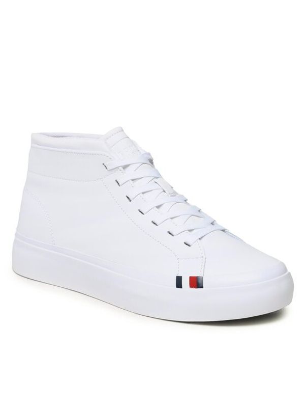 Tommy Hilfiger Tommy Hilfiger Сникърси Elevated Vulc Leather Mid FM0FM04419 Бял