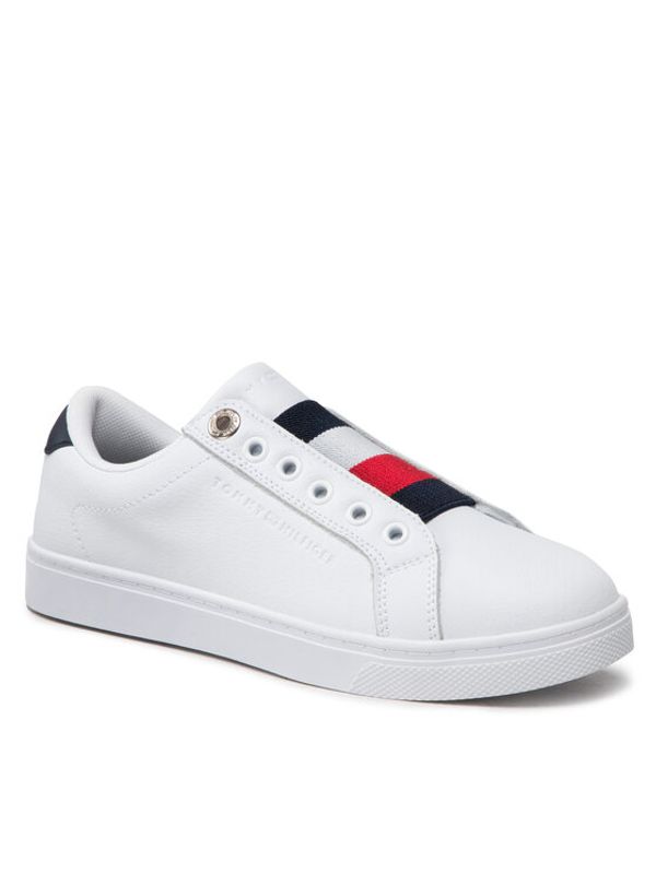Tommy Hilfiger Tommy Hilfiger Сникърси Essential Slip On Sneaker FW0FW06904 Бял