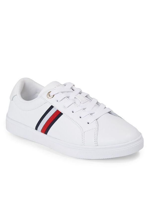 Tommy Hilfiger Tommy Hilfiger Сникърси Essential Stripes Court Sneaker FW0FW07449 Бял