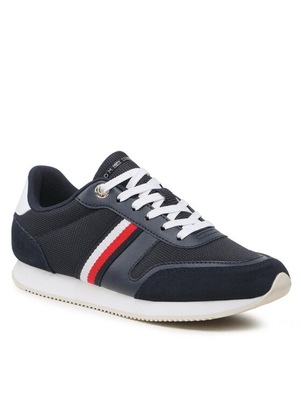 Tommy Hilfiger Tommy Hilfiger Сникърси Essential Stripes Runner FW0FW07382 Тъмносин