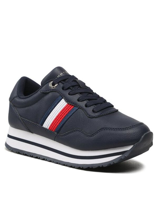 Tommy Hilfiger Tommy Hilfiger Сникърси Essential Webbing Runner FW0FW06911 Тъмносин