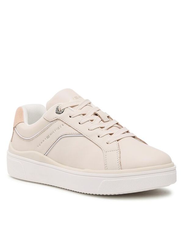 Tommy Hilfiger Tommy Hilfiger Сникърси Feminine Court Sneaker FW0FW07122 Бежов