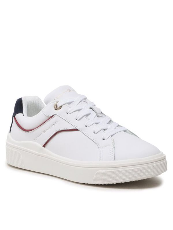 Tommy Hilfiger Tommy Hilfiger Сникърси Feminine Court Sneaker FW0FW07122 Бял