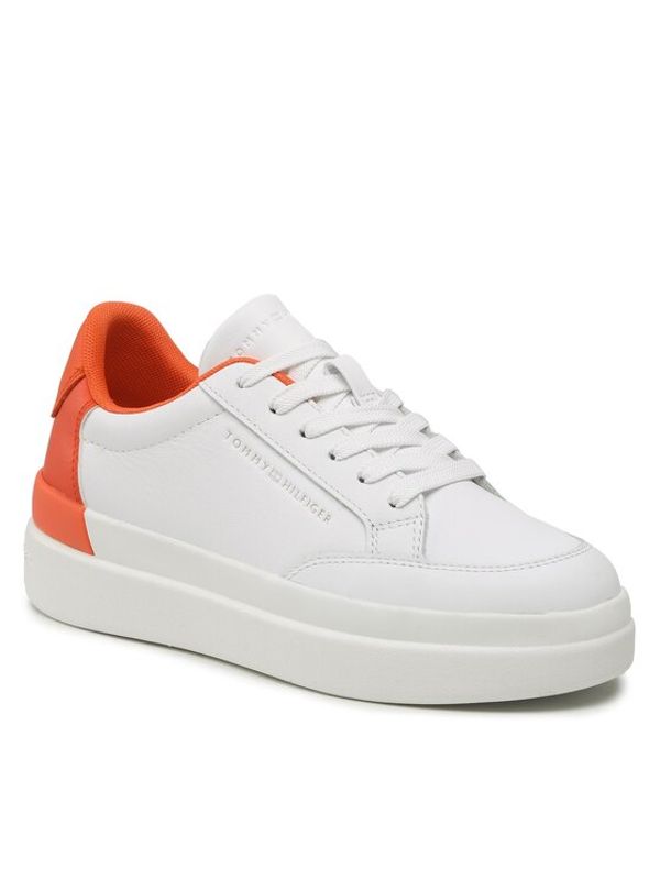 Tommy Hilfiger Tommy Hilfiger Сникърси Feminine Sneaker With Color Pop FW0FW06896 Бял
