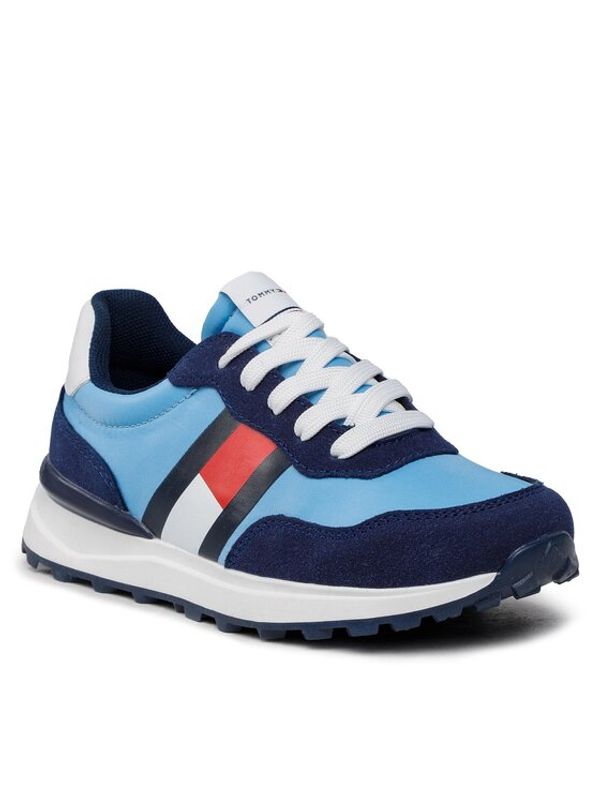 Tommy Hilfiger Tommy Hilfiger Сникърси Flag Low Cut Lace-Up Sneaker T3X9-32886-1587 M Син