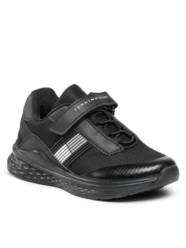 Tommy Hilfiger Tommy Hilfiger Сникърси Flag Low Lace-Up Sneaker T3B9-32895-0328 M Черен