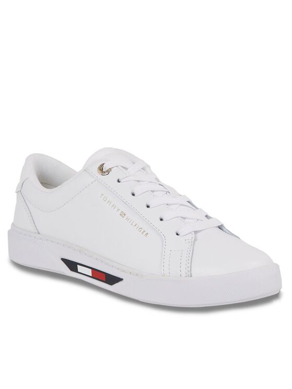 Tommy Hilfiger Tommy Hilfiger Сникърси Global Stripes Court Sneaker FW0FW07559 Бял