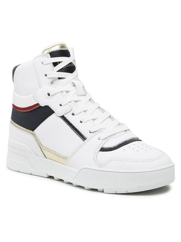 Tommy Hilfiger Tommy Hilfiger Сникърси High Th Basket Sneaker FW0FW07023 Бял