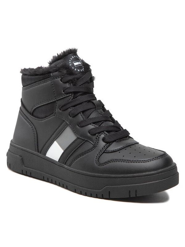 Tommy Hilfiger Tommy Hilfiger Сникърси High Top Lace-Up Sneaker T3B9-32487-1475 S Черен