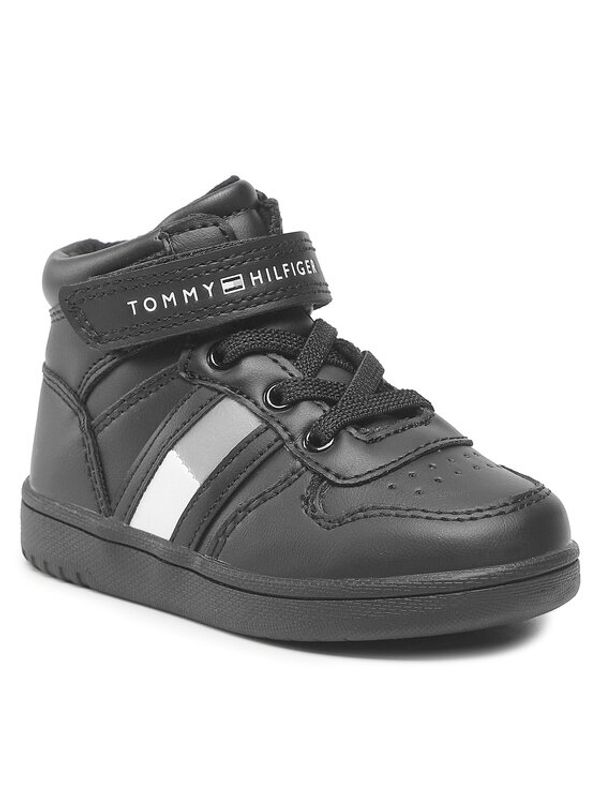 Tommy Hilfiger Tommy Hilfiger Сникърси High Top Lace-Up T3B9-32476-1351 M Черен