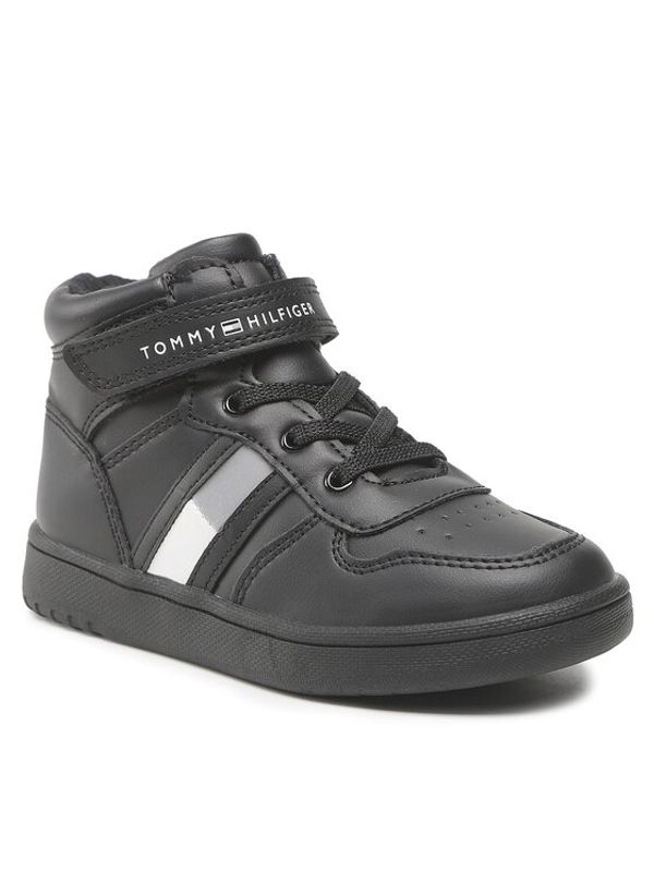 Tommy Hilfiger Tommy Hilfiger Сникърси High Top Lace-Up T3B9-32476-1351 S Черен