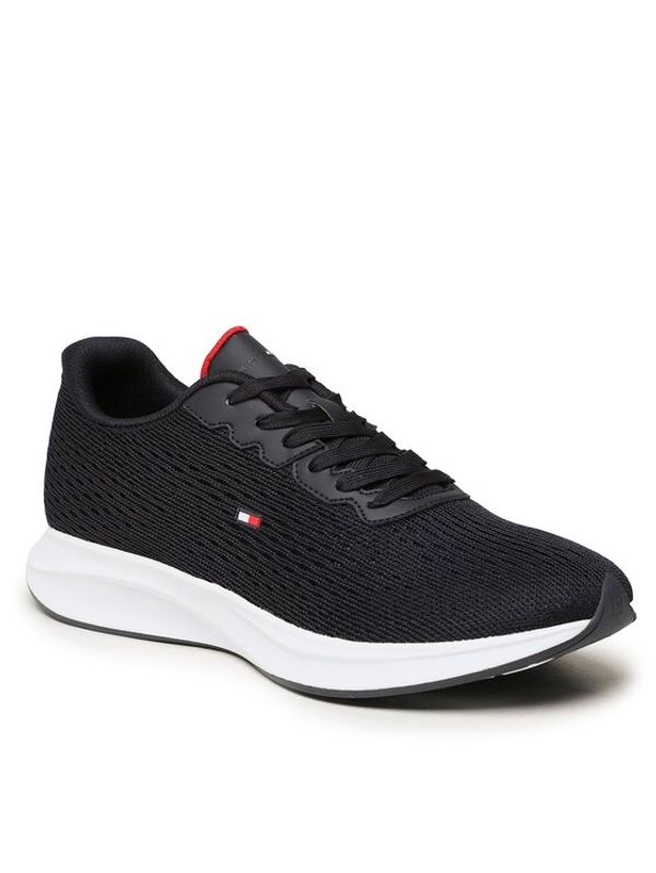 Tommy Hilfiger Tommy Hilfiger Сникърси Lightweight Runner Knit Flag FM0FM04563 Тъмносин
