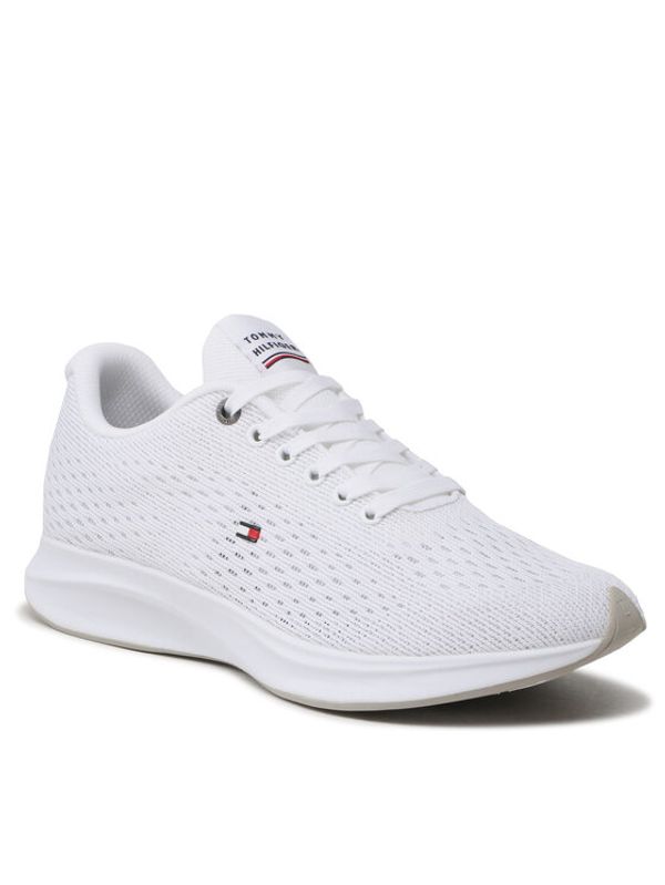 Tommy Hilfiger Tommy Hilfiger Сникърси Lightweight Runner Knit FM0FM04700 Бял