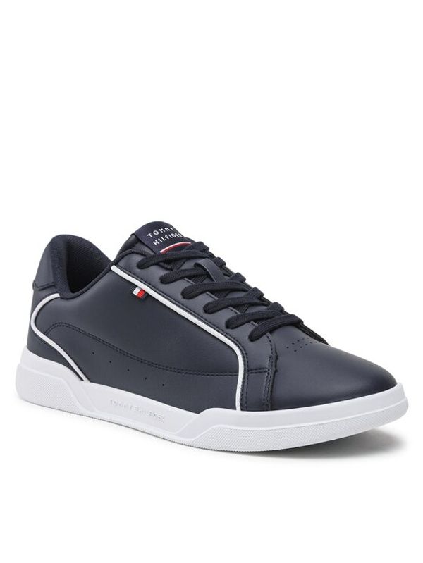 Tommy Hilfiger Tommy Hilfiger Сникърси Lo Cup Leather FM0FM04429 Тъмносин