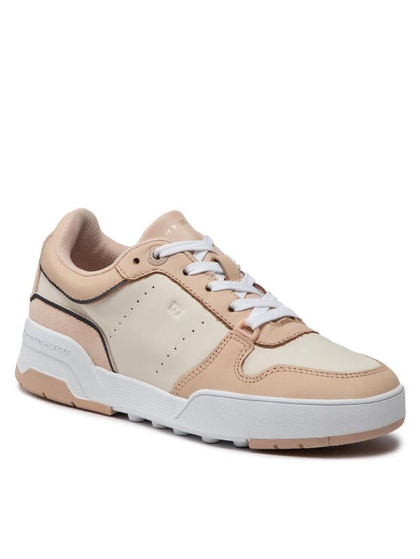 Tommy Hilfiger Tommy Hilfiger Сникърси Low Cut Basket Sneaker FW0FW06524 Бежов
