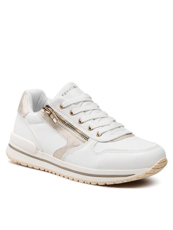 Tommy Hilfiger Tommy Hilfiger Сникърси Low Cut Lace-Up Sneaker T3A9-32731-1355 S Бял