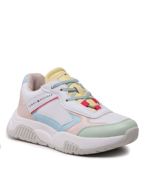 Tommy Hilfiger Tommy Hilfiger Сникърси Low Cut Lace-Up Sneaker T3A9-32740-1470 S Цветен