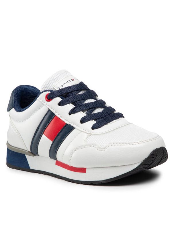 Tommy Hilfiger Tommy Hilfiger Сникърси Low Cut Lace-Up Sneaker T3B4-30483-0733X336 M Бял