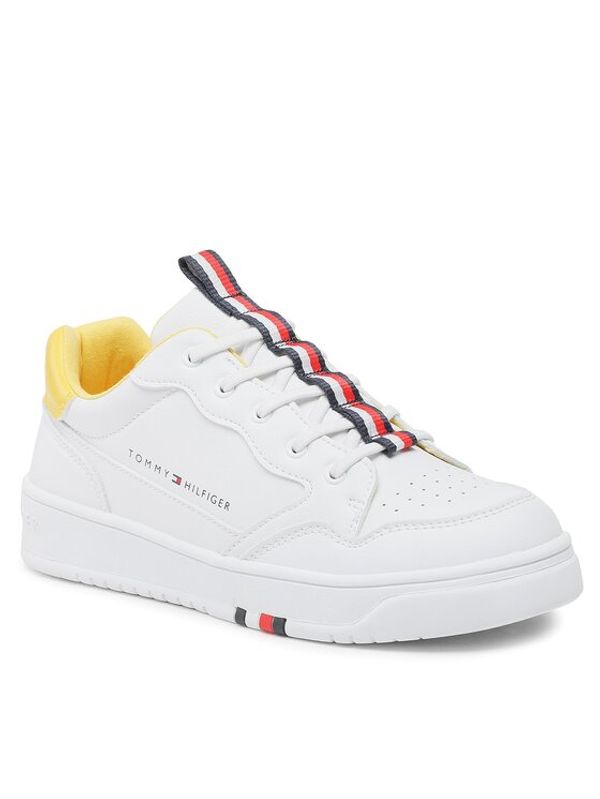 Tommy Hilfiger Tommy Hilfiger Сникърси Low Cut Lace-Up Sneaker T3X9-32853-1355 S Бял