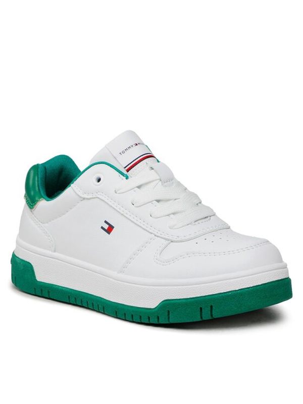 Tommy Hilfiger Tommy Hilfiger Сникърси Low Cut Lace-Up Sneaker T3X9-32871-1355 M Бял