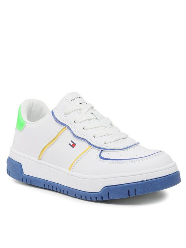 Tommy Hilfiger Tommy Hilfiger Сникърси Low Cut Lace-Up Sneaker T3X9-32873-1355 S Бял
