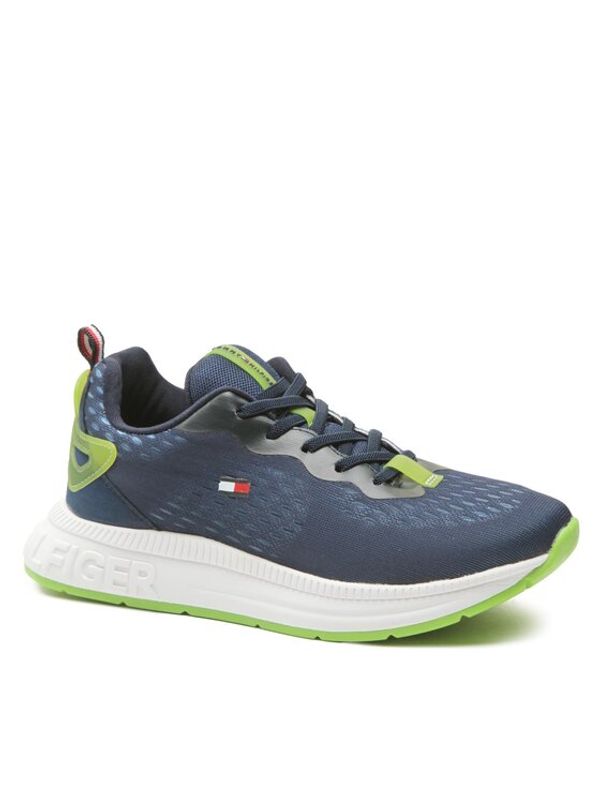 Tommy Hilfiger Tommy Hilfiger Сникърси Low Cut Lace-Up Sneaker T3X9-32892-0702 S Тъмносин