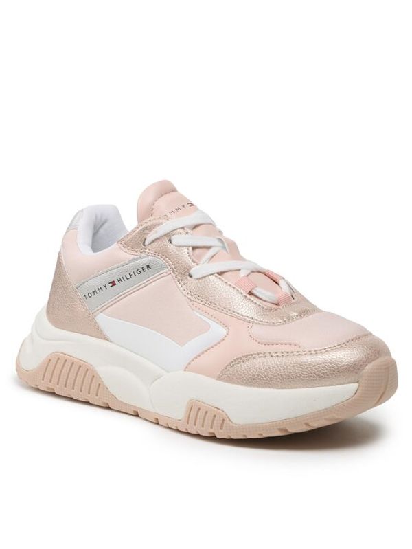 Tommy Hilfiger Tommy Hilfiger Сникърси Low Cut Lace-Up T3A9-32743-0579A317 S Розов