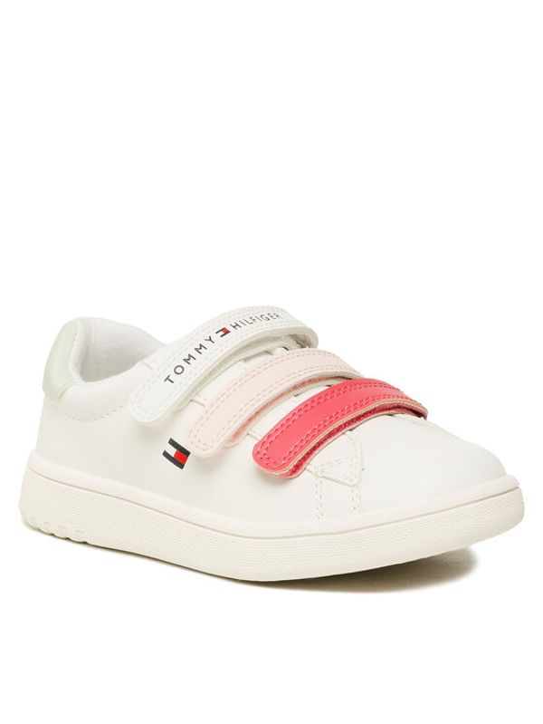 Tommy Hilfiger Tommy Hilfiger Сникърси Low Cut Velcro Sneaker T1A9-32710-1355 S Бял