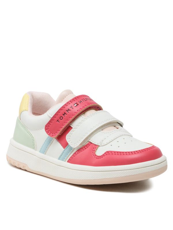 Tommy Hilfiger Tommy Hilfiger Сникърси Low Cut Velcro Sneaker T1A9-32713-1355 S Бял