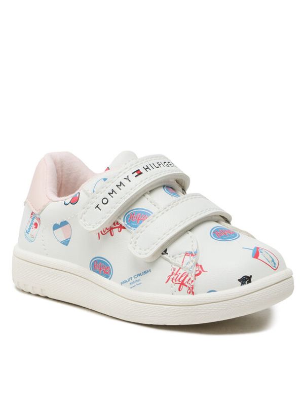 Tommy Hilfiger Tommy Hilfiger Сникърси Low Cut Velcro Sneaker T1A9-32715-1355 M Бял