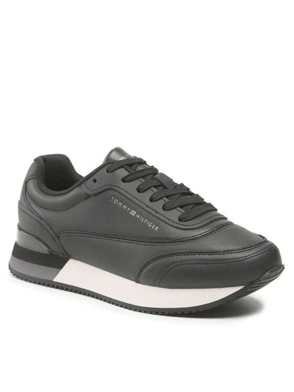 Tommy Hilfiger Tommy Hilfiger Сникърси Lux Leather Sneaker FW0FW06836 Черен