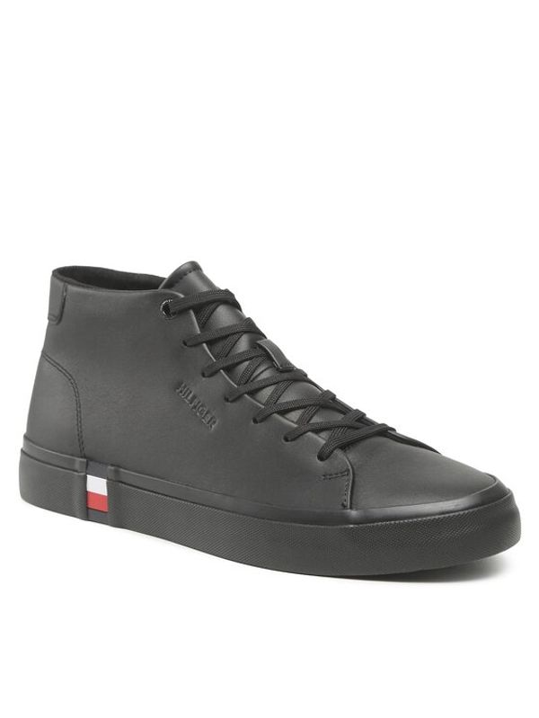 Tommy Hilfiger Tommy Hilfiger Сникърси Modern Vulc Hi Corporate Lea FM0FM04352 Черен