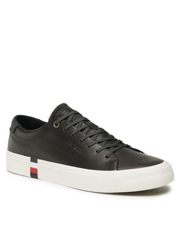 Tommy Hilfiger Tommy Hilfiger Сникърси Modern Vulc Premium Leather FM0FM04394 Кафяв